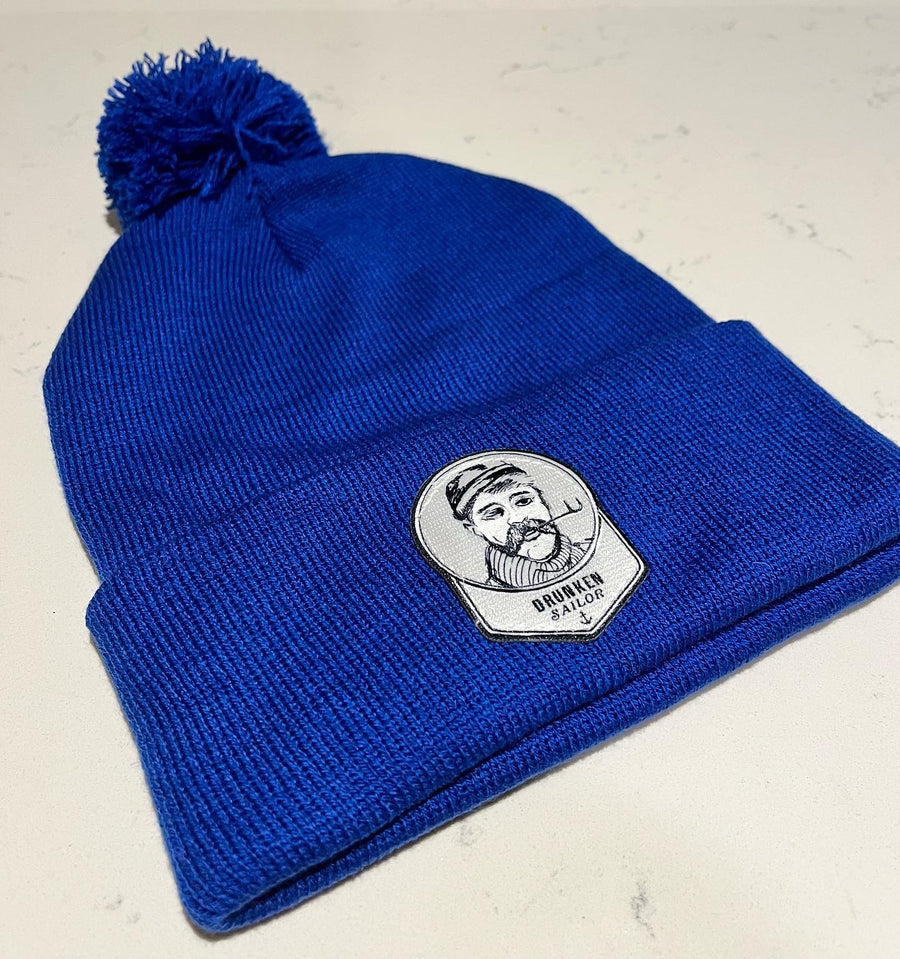 Pom Pom Drunken Sailor Patch Toque